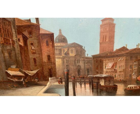 Dipinto raff. Venezia di Karl Kaufmann (1843 - 1905)